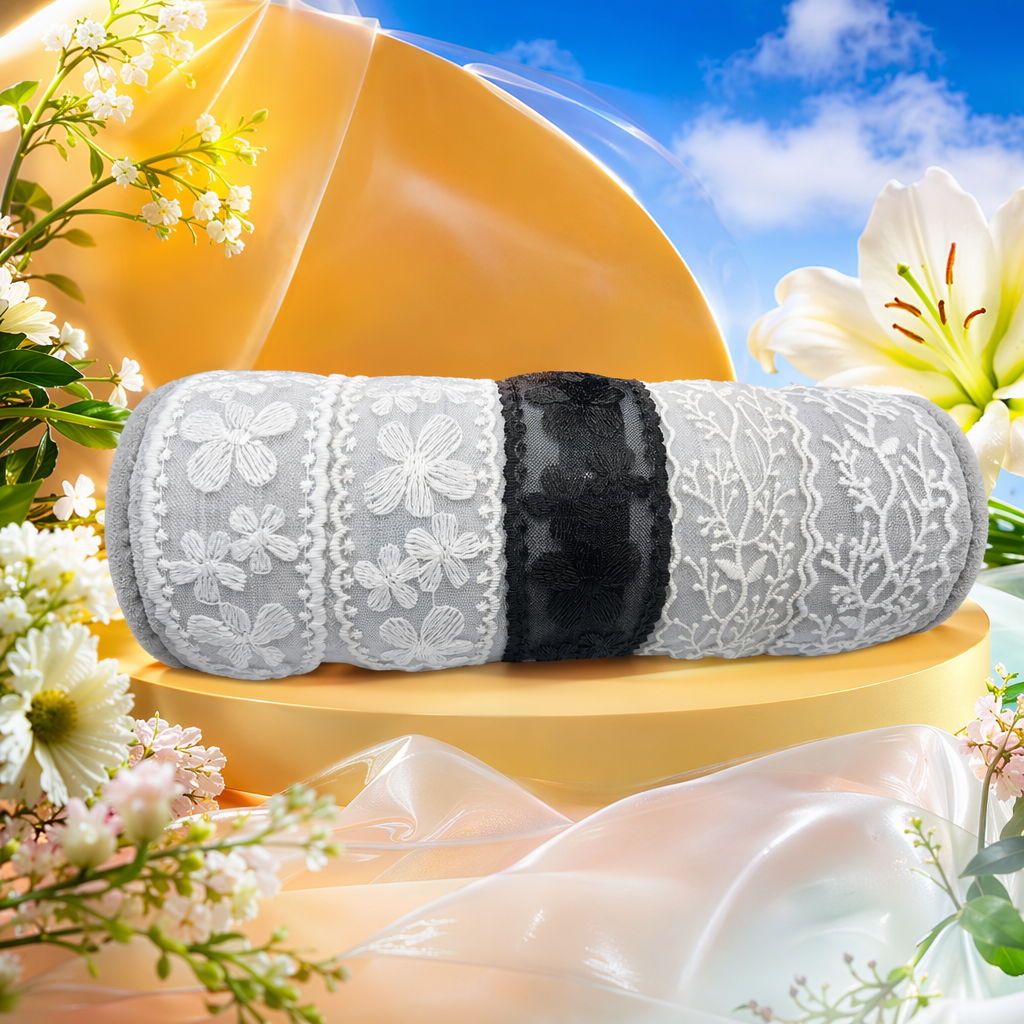 White lace lace trim trim, hand-made DIY decorative tape, for sewing and tailoring Specification image