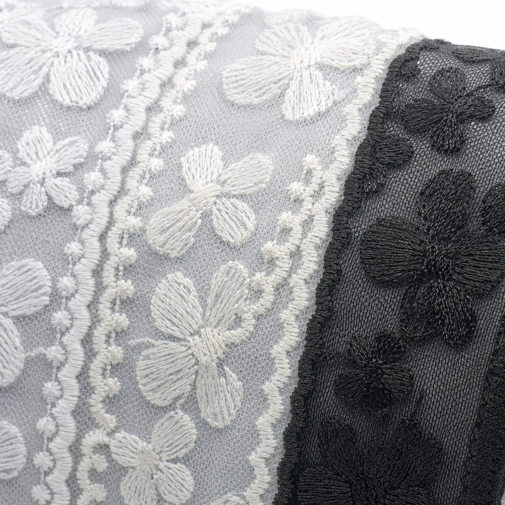 White lace lace trim trim, hand-made DIY decorative tape, for sewing and tailoring Application Scenario
