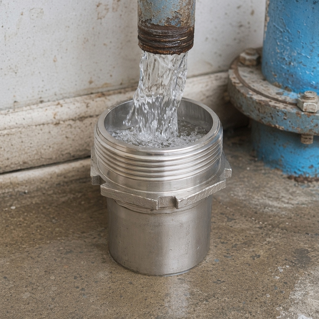 Metal threaded joint, stainless steel internal and external thread universal pipe fittings, sealing and pressure-resistant details Picture