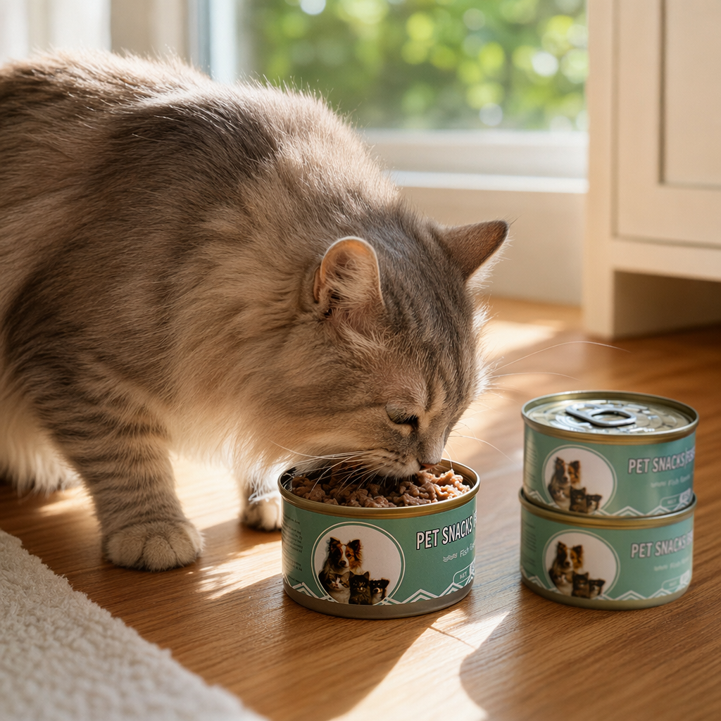 Green canned food, tomato and beef flavor, 380g, non-fried, low-fat, ready to eat details Picture
