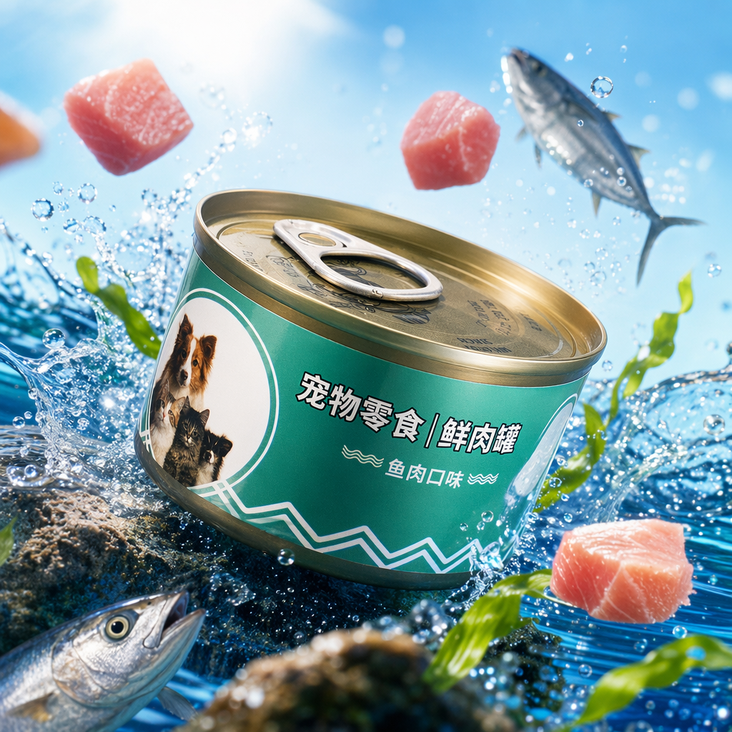 Green canned food, tomato and beef flavor, 380g, non-fried, low-fat, ready to eat Specification image