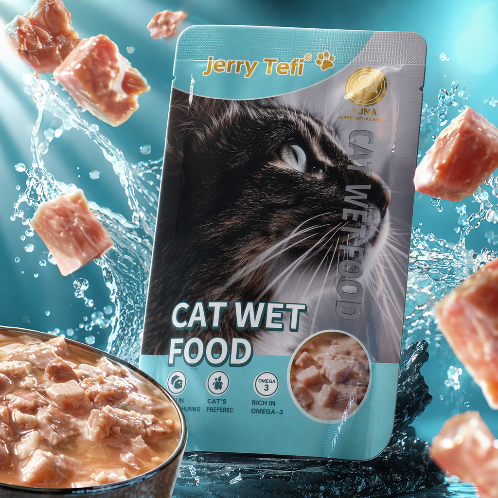 蓝白包装猫罐头食品高蛋白主食级湿粮 Specification image