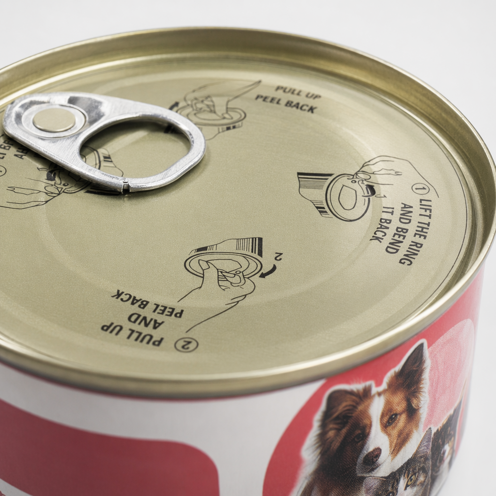 Silver pull ring canned food, sealed and easy-to-open canned snacks Application Scenario