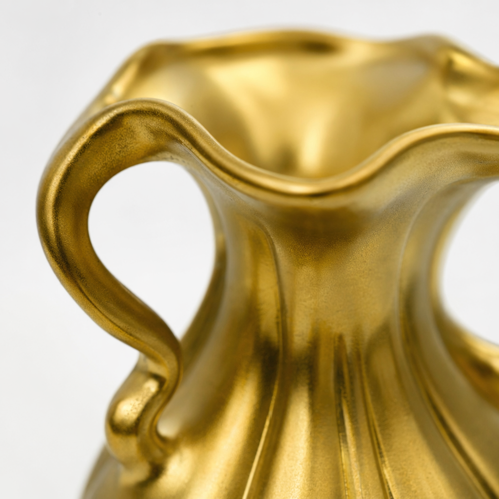 Three-piece golden vase set, a simple and modern Nordic-style living room decorative item made of ceramic Application Scenario