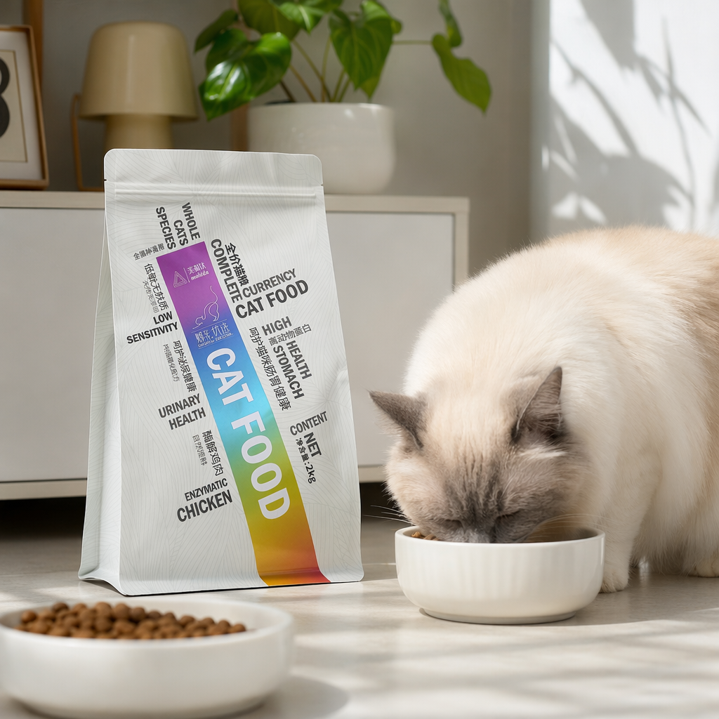 彩色包装袋猫粮宠物干粮营养均衡猫咪专用食品 details Picture