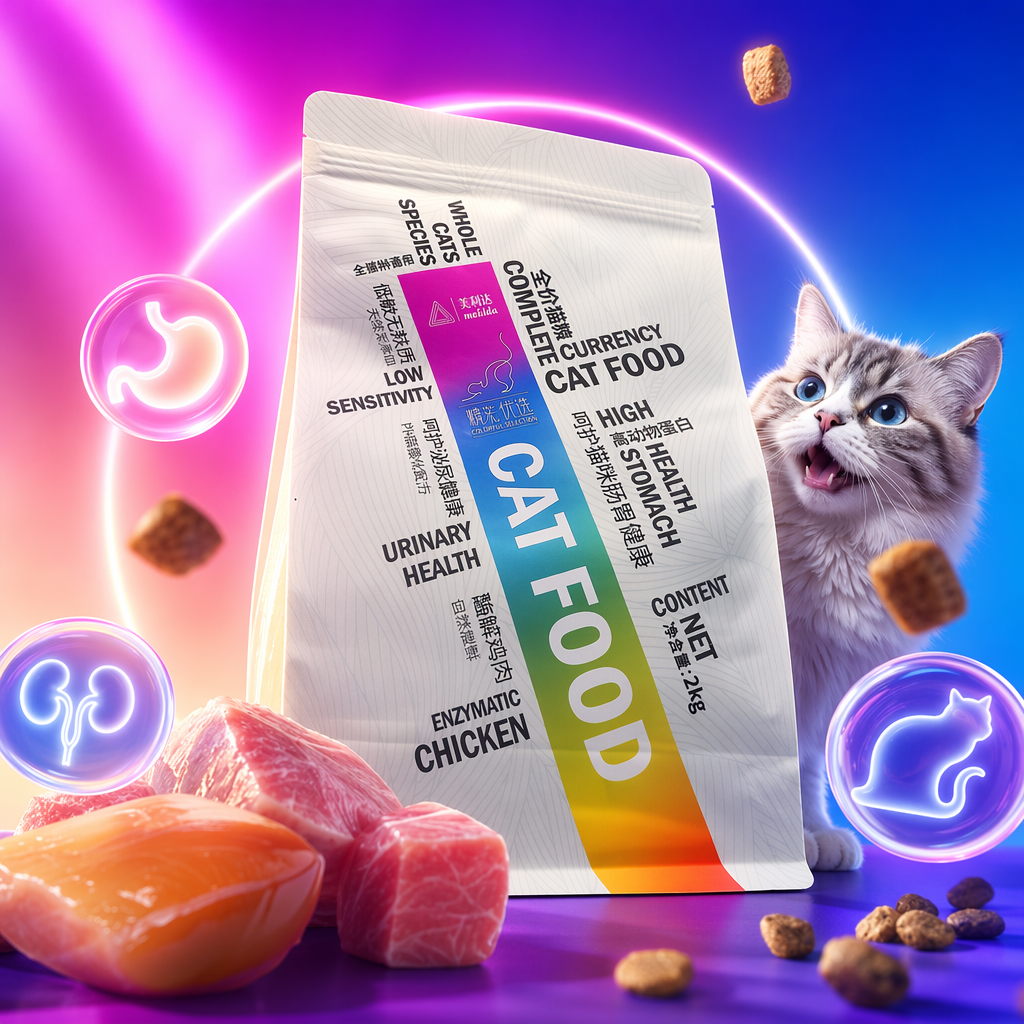 彩色包装袋猫粮宠物干粮营养均衡猫咪专用食品 Specification image