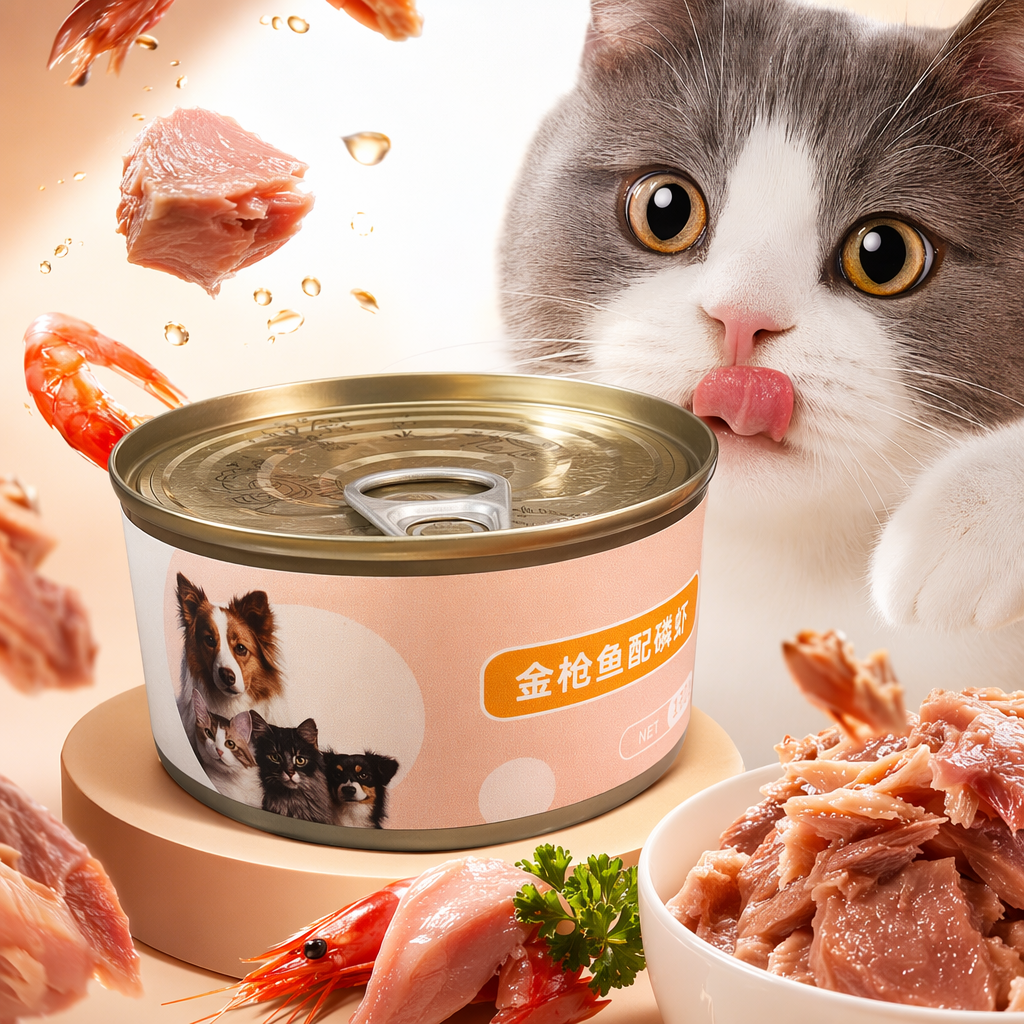 Pink canned food, fruit and vegetable flavor portable set for family sharing Specification image