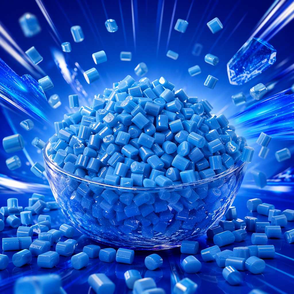 Blue plastic granules, industrial-grade PP polypropylene granules, 25kg bags Specification image