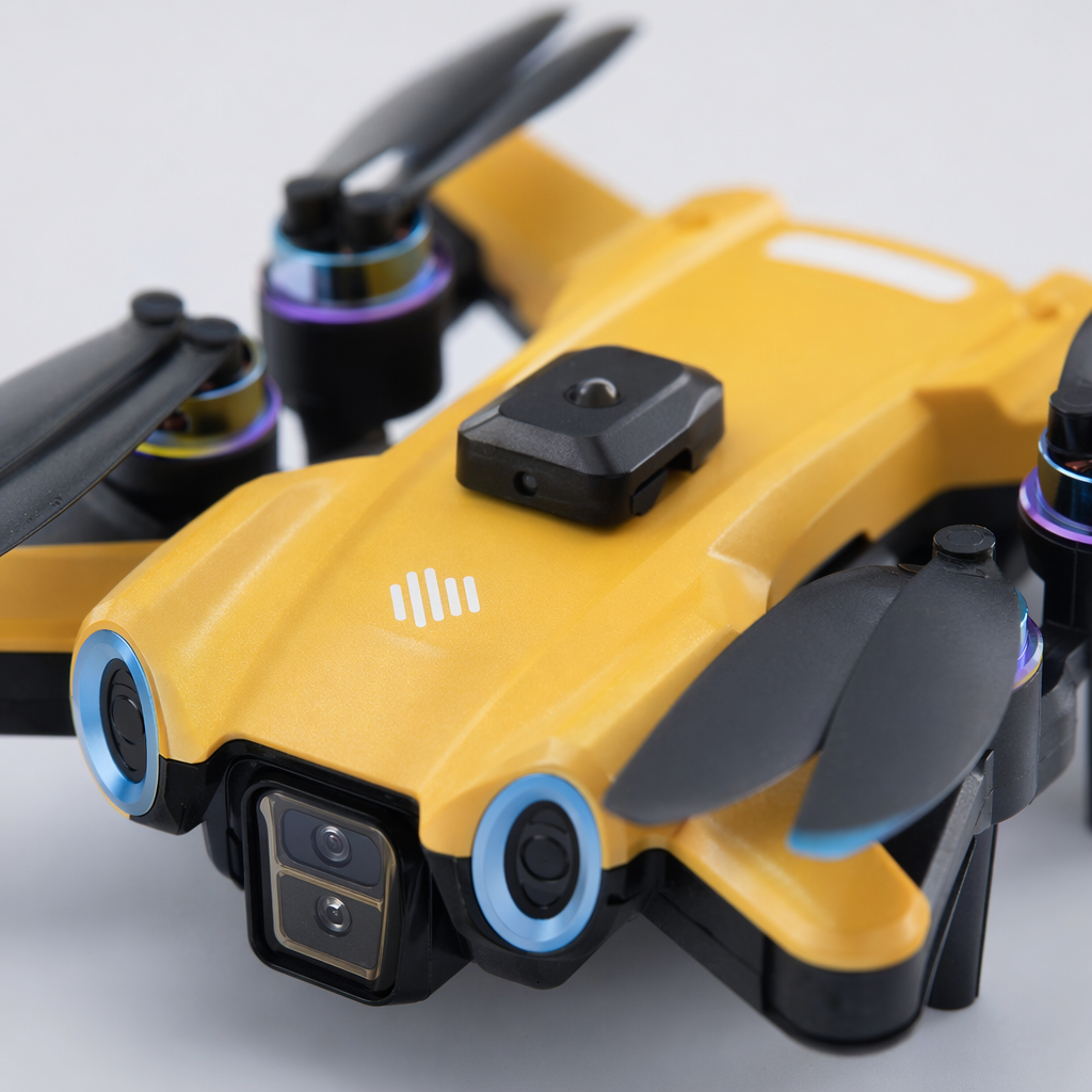 Yellow drone aerial photography high-definition stabilizer 4K remote control aircraft Application Scenario