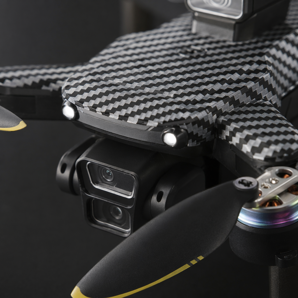 The S7 PRO smart aerial photography drone features a black and white wavy body and 4K high-definition GPS positioning Application Scenario