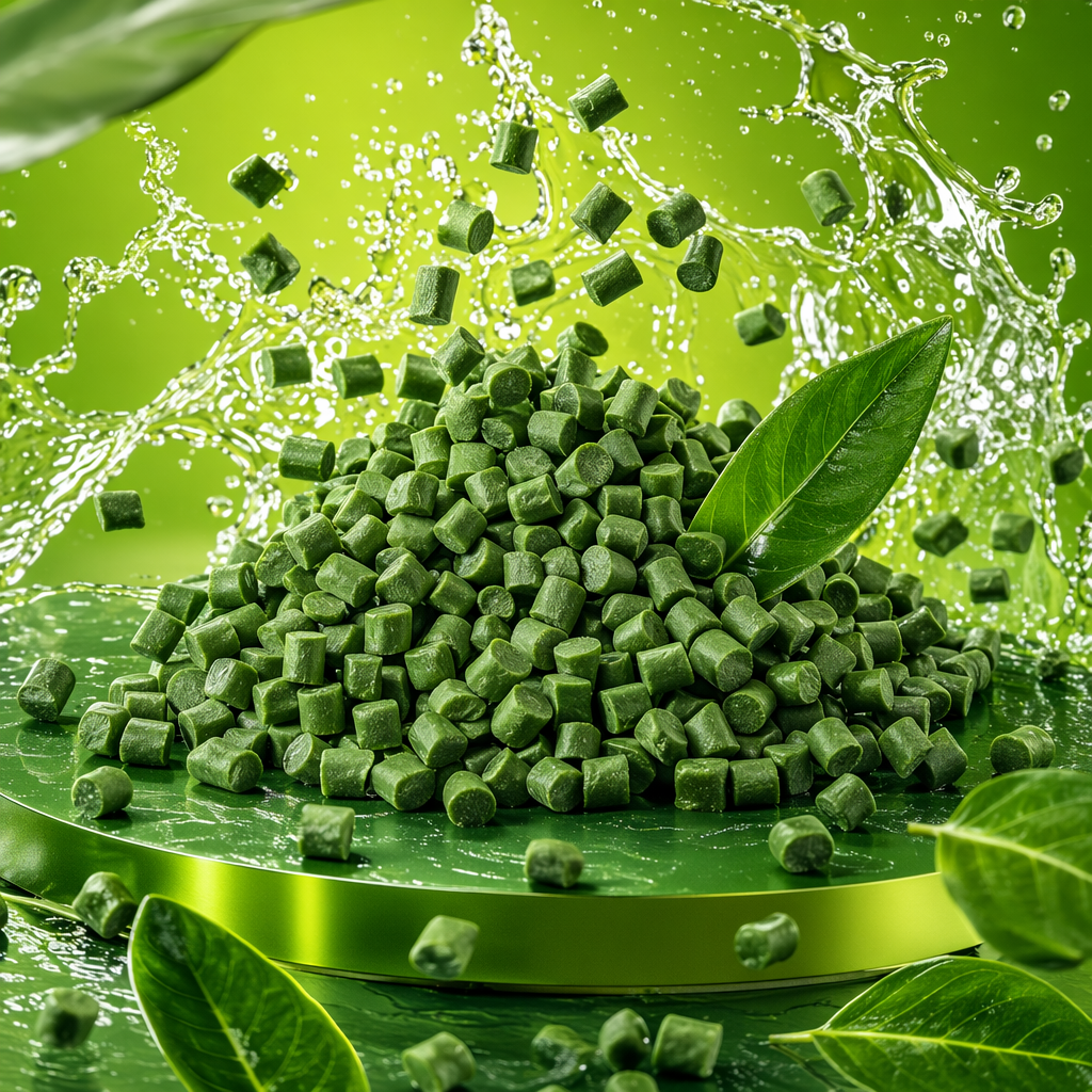 Green granular natural plant essence dental powder Specification image