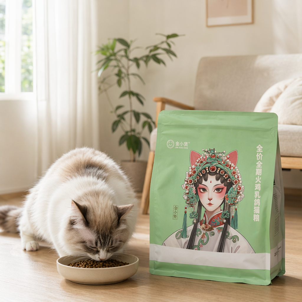绿色猫粮袋装天然配方猫咪主食营养均衡 details Picture