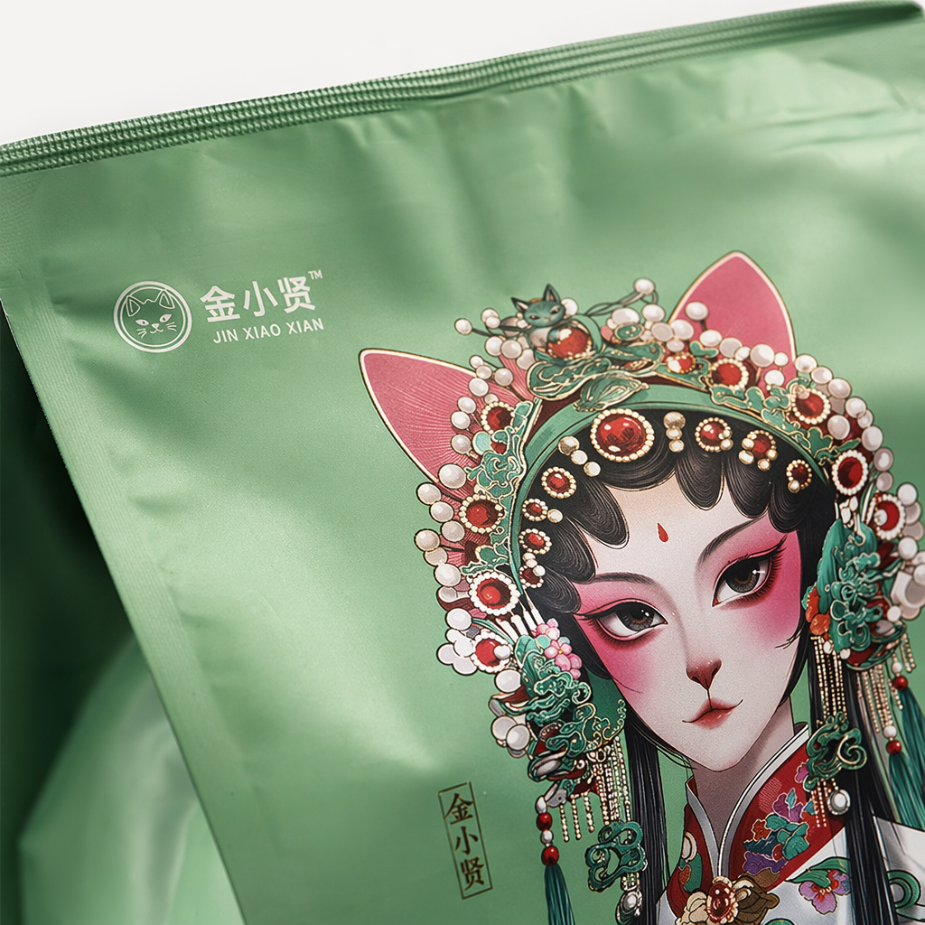 绿色猫粮袋装天然配方猫咪主食营养均衡 Application Scenario