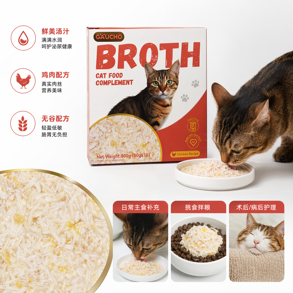 红白包装盒猫粮补充剂宠物专用营养膏适配幼猫成猫