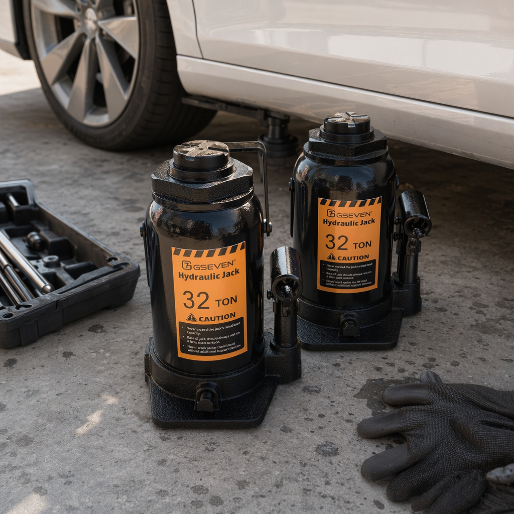 Black hydraulic jack, 3-ton manual horizontal car maintenance lifting tool details Picture