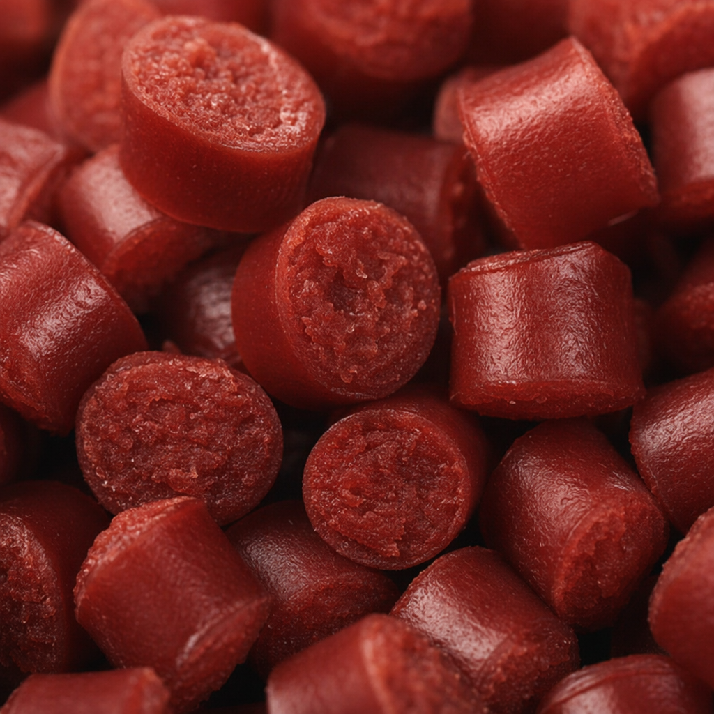 Red granular plastic particles, industrial-grade PP polypropylene raw material, 25kg per bag Application Scenario