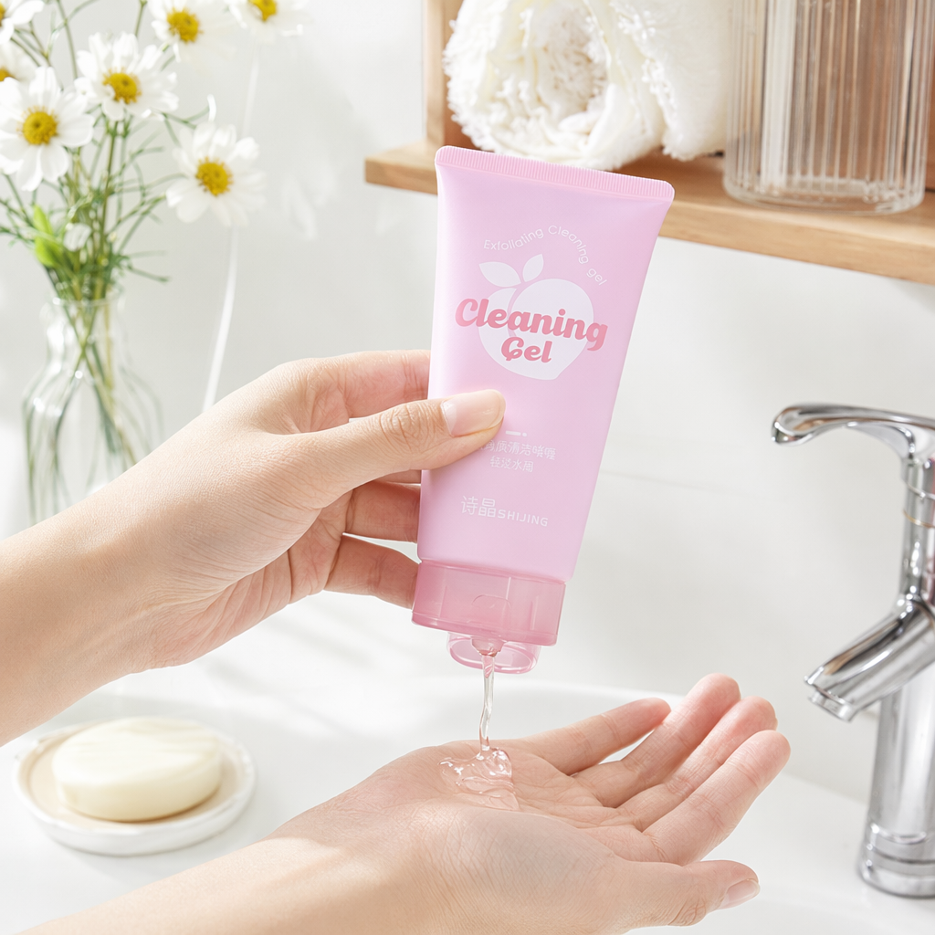 The pink cleaning gel tube is suitable for removing dirt and scale. It is widely used in home kitchens and bathrooms details Picture