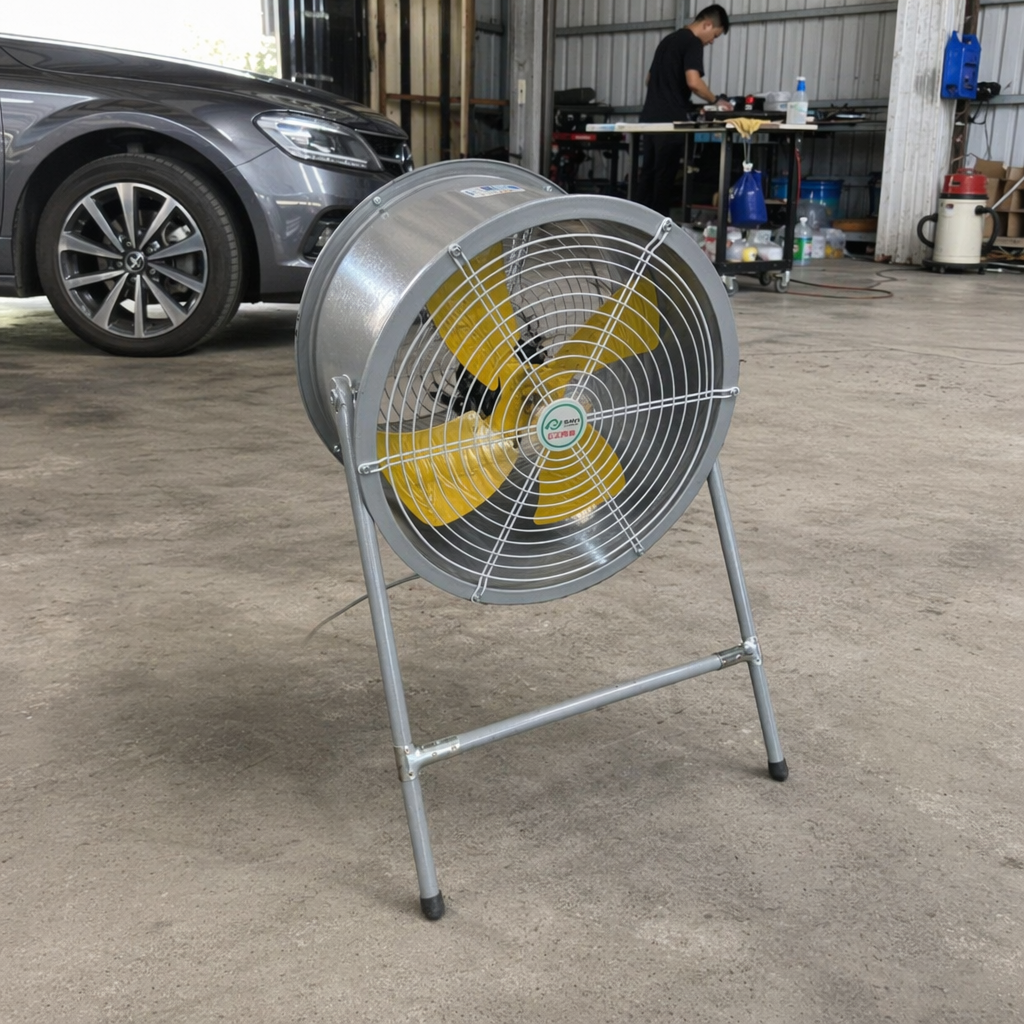 灰色工业风扇 铁质机身防尘耐高温厂房车间专用 details Picture