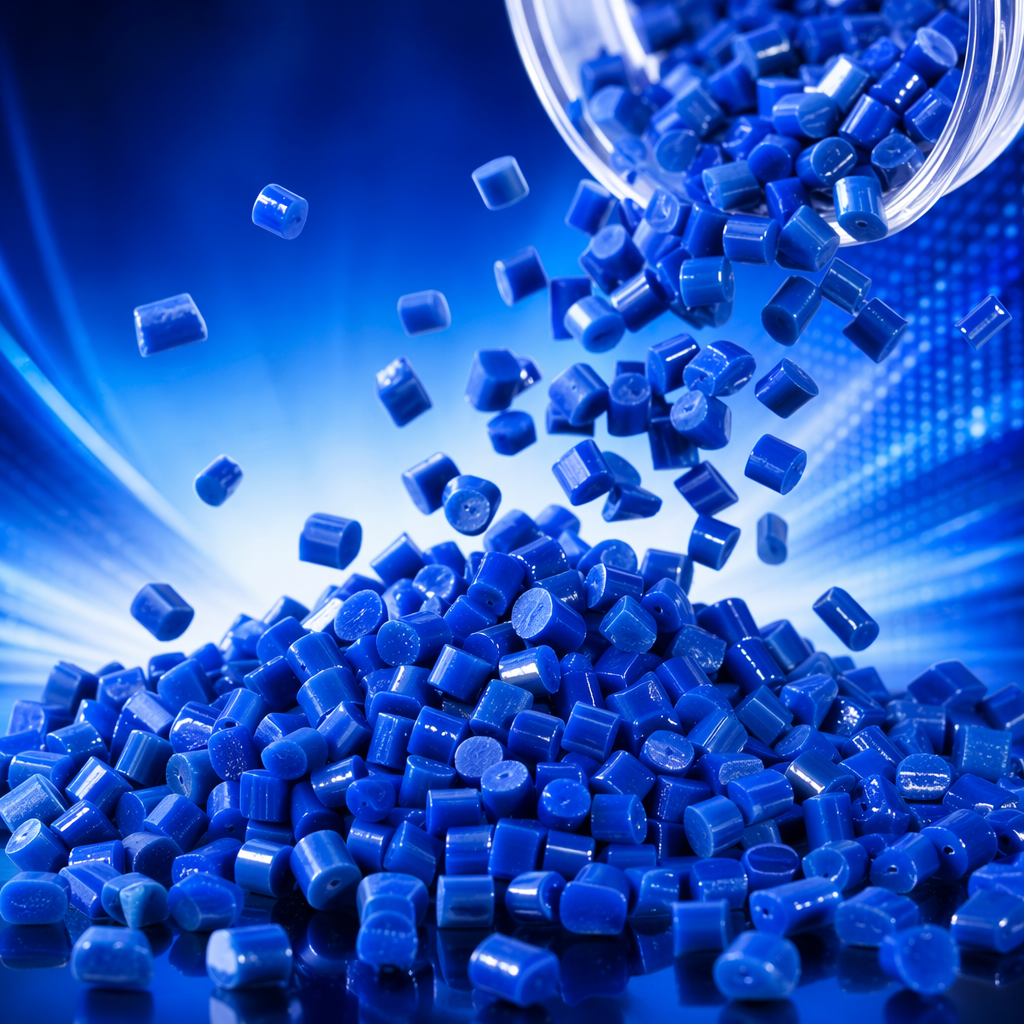 Blue plastic granules, industrial-grade PP polypropylene granules, 25kg with free shipping Specification image