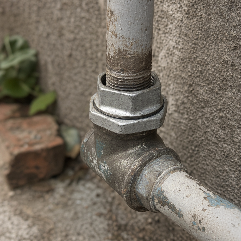 Grey hexagonal nut joint, stainless steel internal and external thread universal pipe fitting accessory 170533268 details Picture