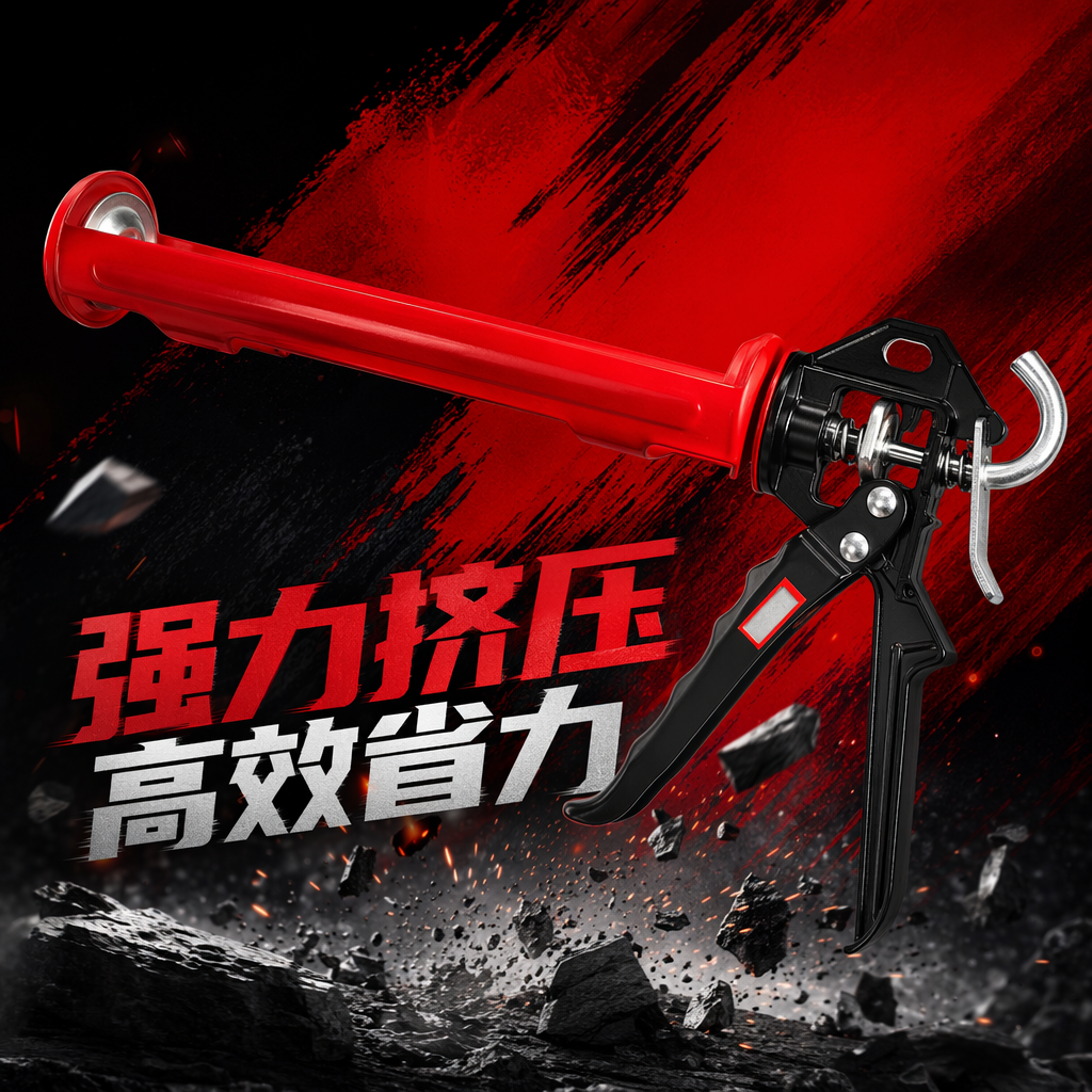 Red glue gun, manual hot melt glue gun, portable home and office DIY tool Specification image