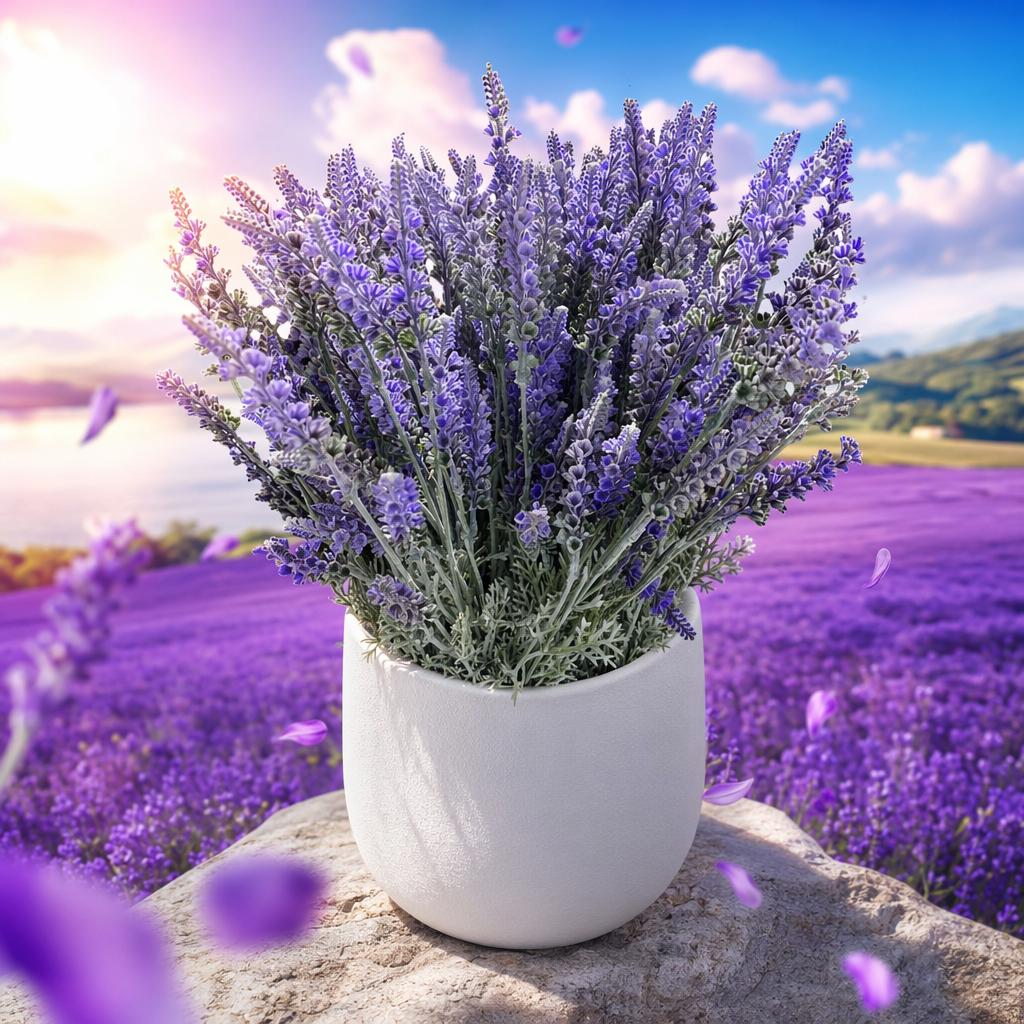 Purple lavender dried flower bouquet for wedding home decoration romantic atmosphere floral arrangement Specification image