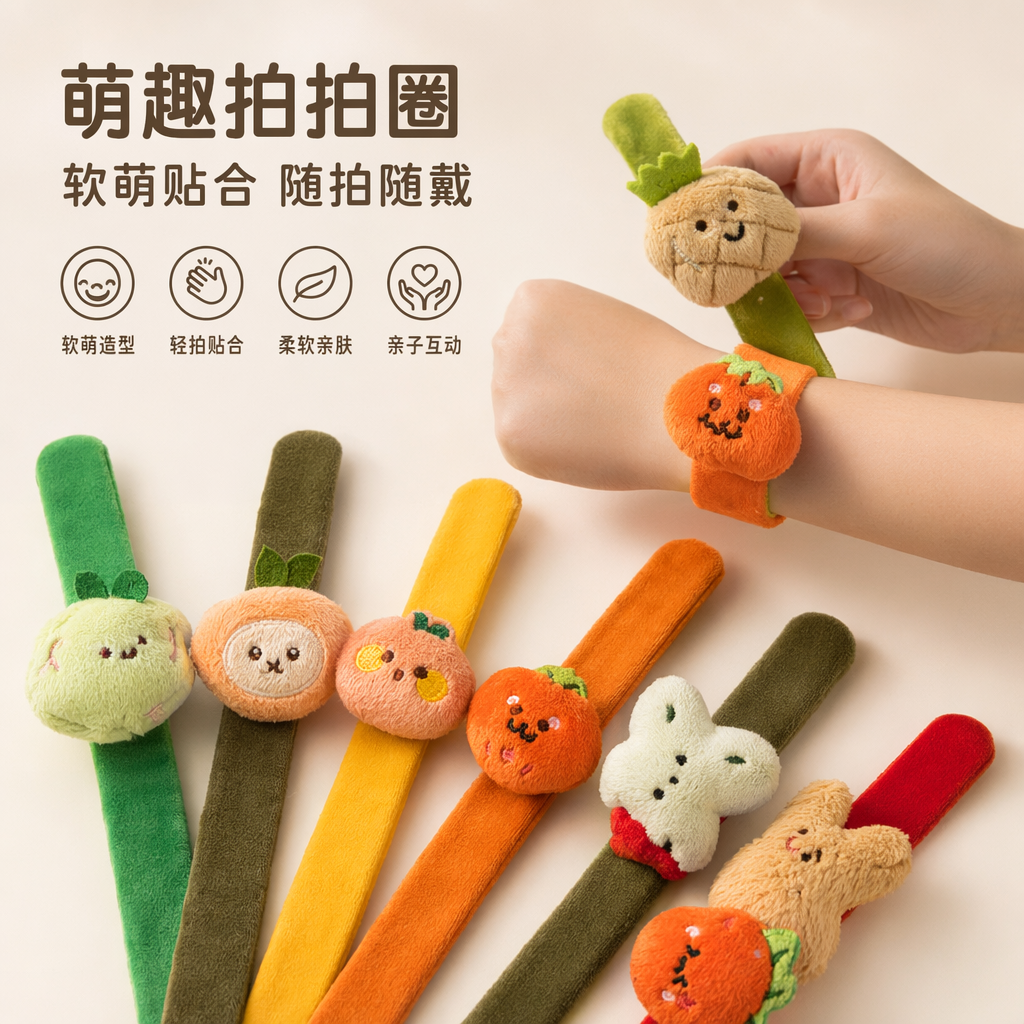 彩色毛绒手摇玩具可爱萌趣摇摆发声儿童益智早教玩具