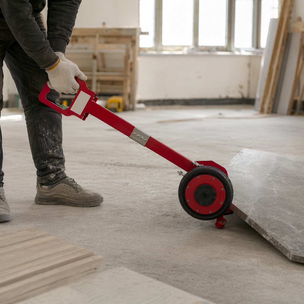 Red hand-pushed jack, 2-ton hydraulic lifting tool for car maintenance details Picture