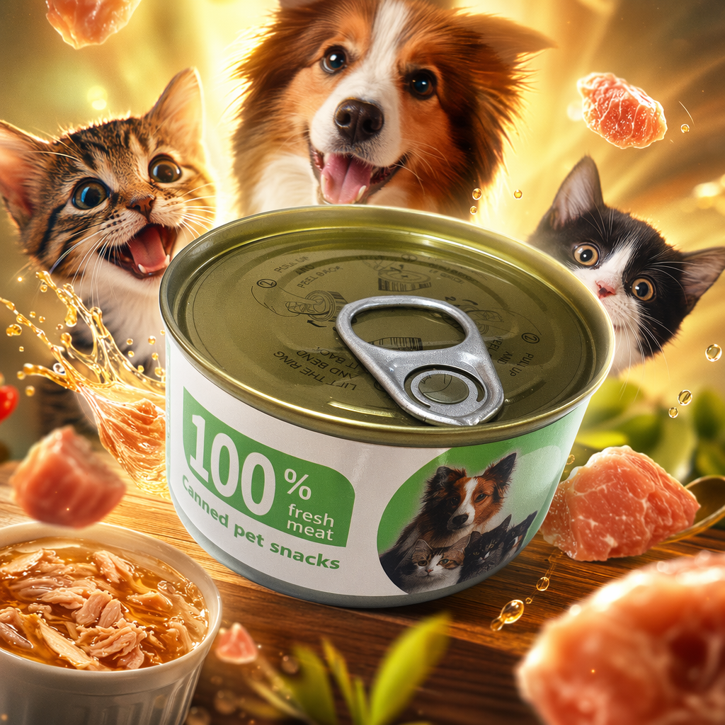 Green-label canned food is natural, additive-free, convenient, ready-to-eat, nutritious and delicious Specification image