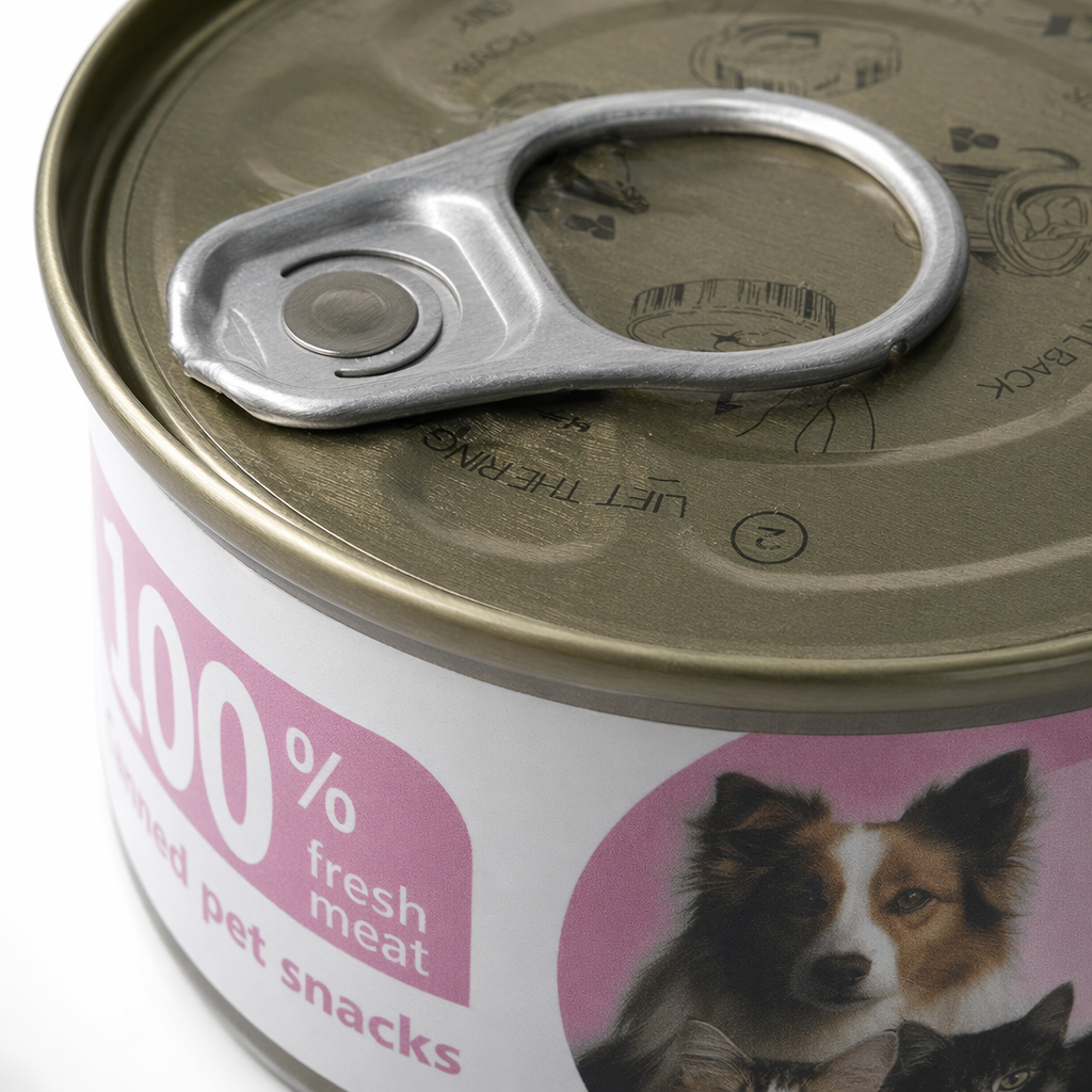 Pink label canned food comes in a variety of flavors to choose from. Family packaging, fresh-keeping and sealed Application Scenario