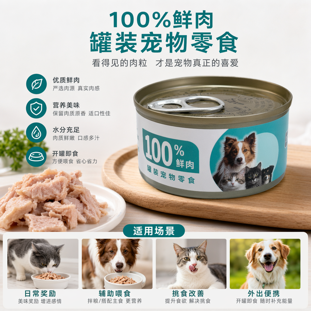 银色拉环罐头装食品保鲜密封易开罐装食品