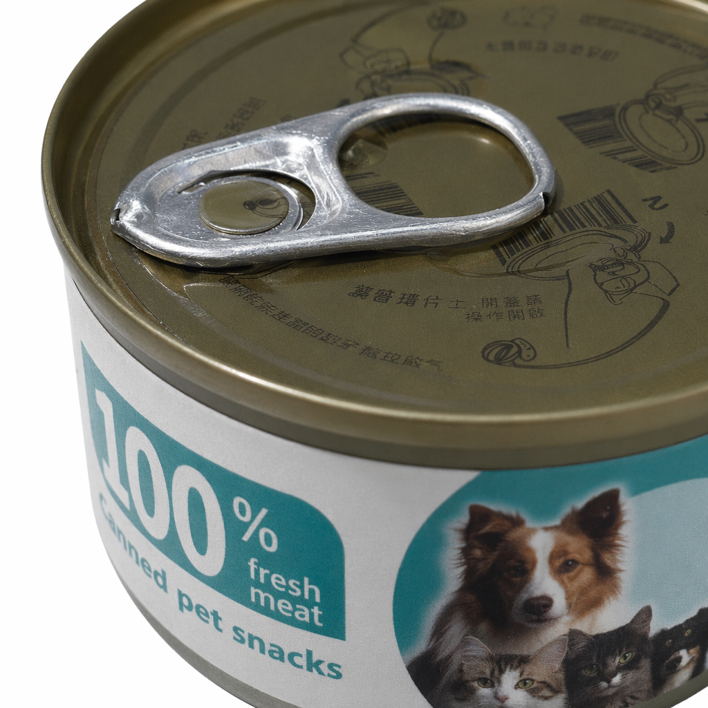 Silver pull ring canned food, fresh-keeping sealed and easy-to-open canned food Application Scenario