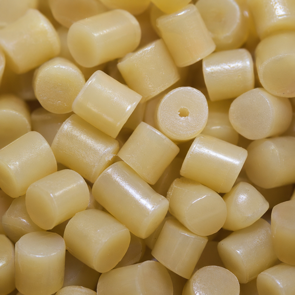 Light yellow plastic granules, industrial-grade PP PE raw materials, general-purpose injection molding and extrusion Application Scenario