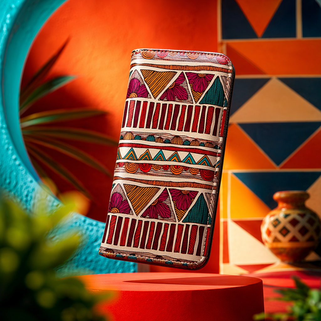 أشكال الأزهار الملونة، النساء: محفظة النساء بسيطة Specification image