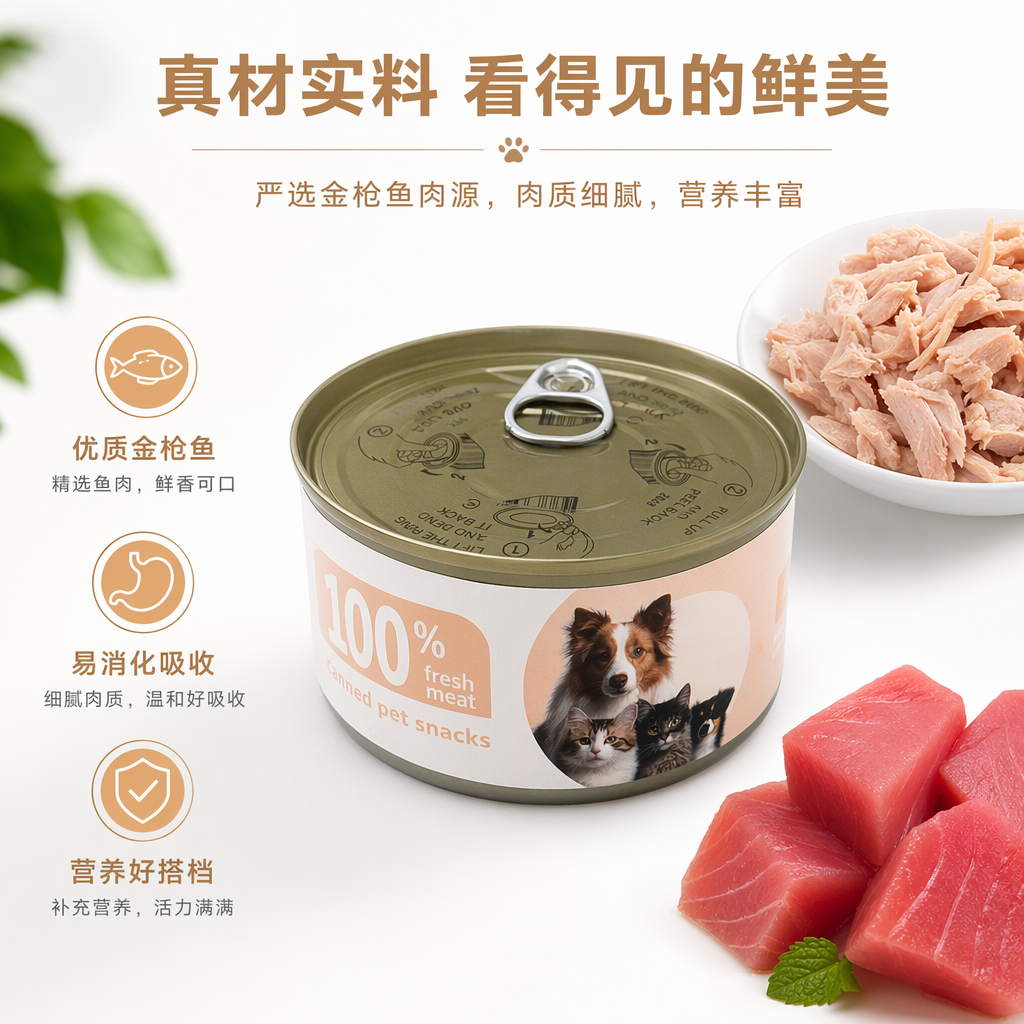Green canned food, rural flavor vegetable cans 280g, modern and simple packaging