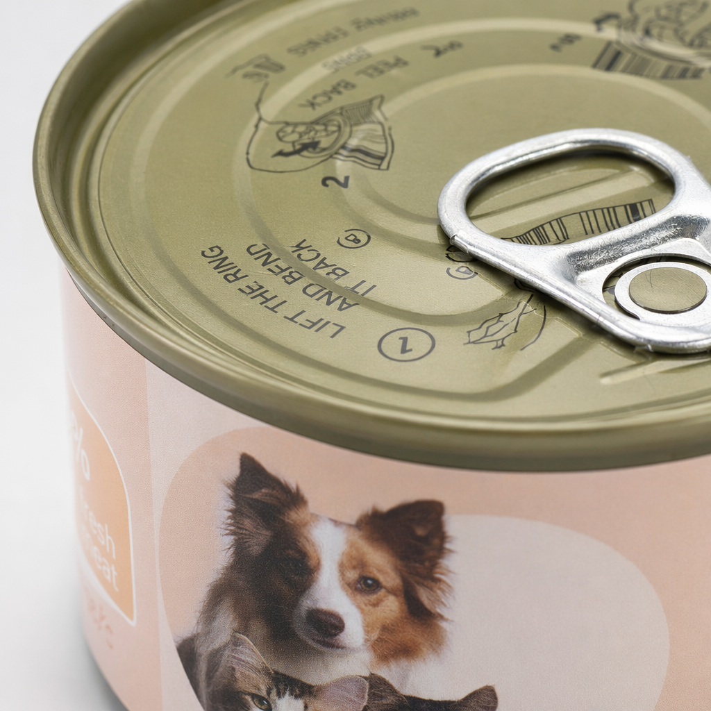 Green canned food, rural flavor vegetable cans 280g, modern and simple packaging Application Scenario