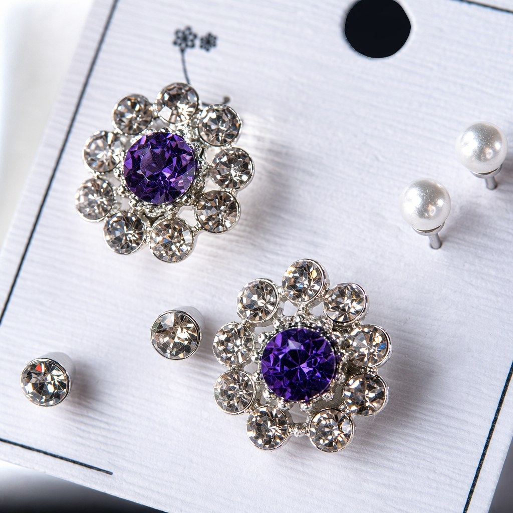 White card stud earrings are fashionable, simple and versatile Application Scenario