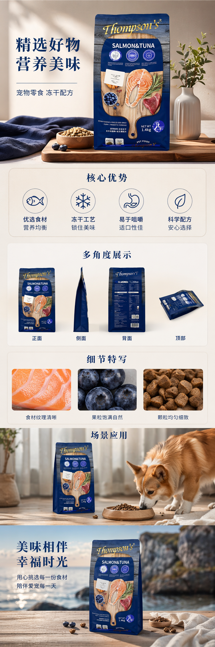蓝色包装袋商品图片详情1