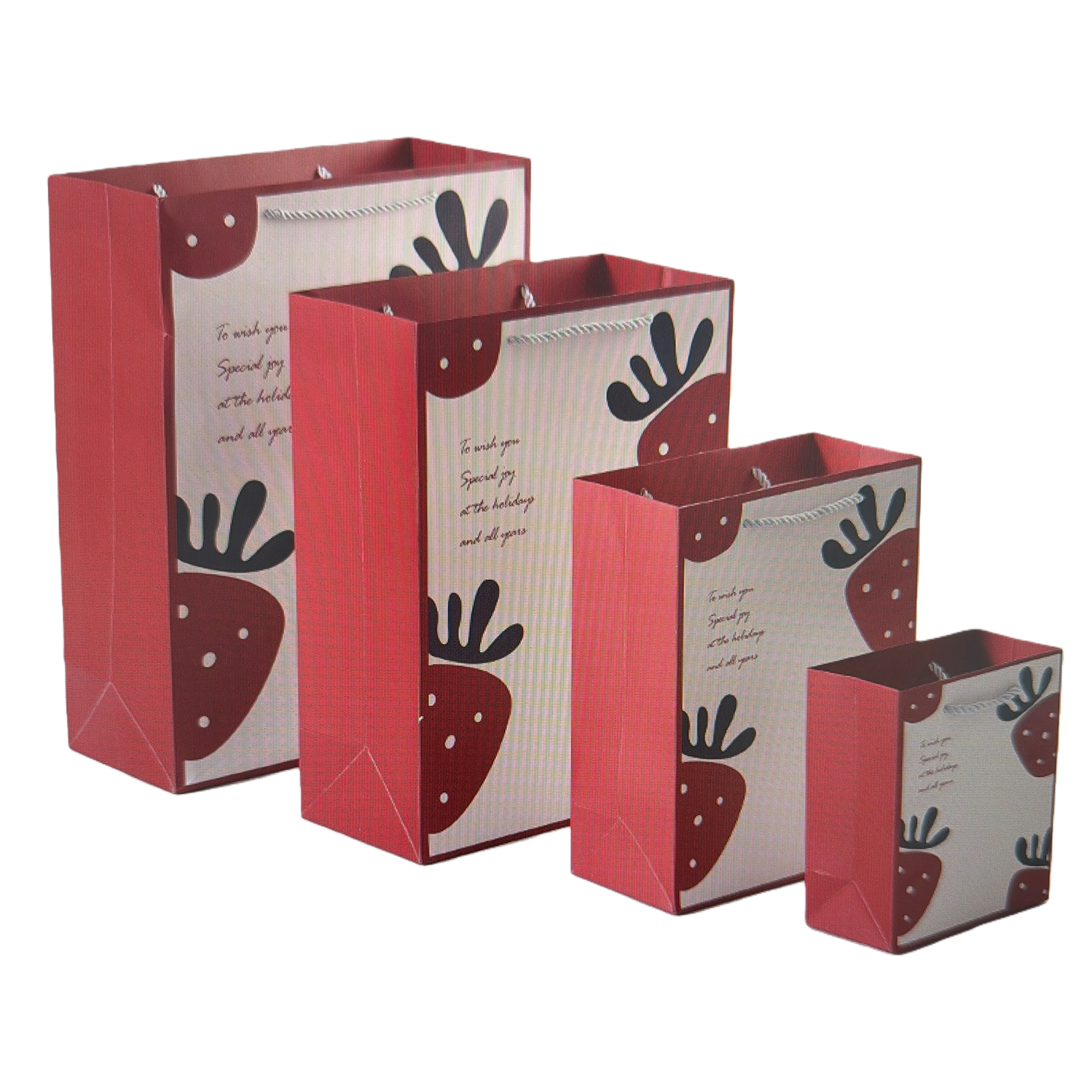 أكياس هدايا بنية، أكياس ورقية، أكياس هدايا حفل زفاف وحفل عيد ميلاد Item Picture