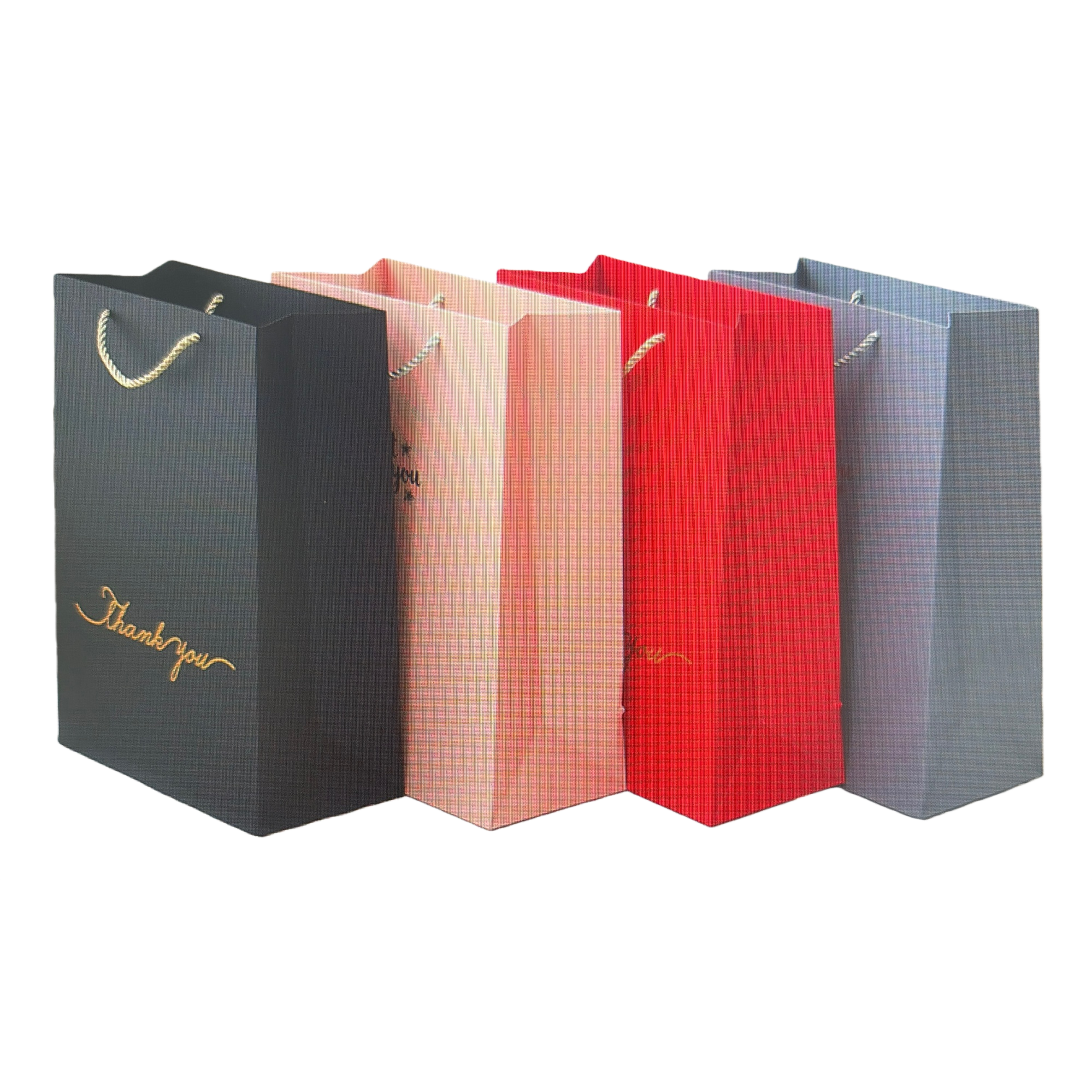 Black, pink, red and grey simple gift bags for all purposes Item Picture