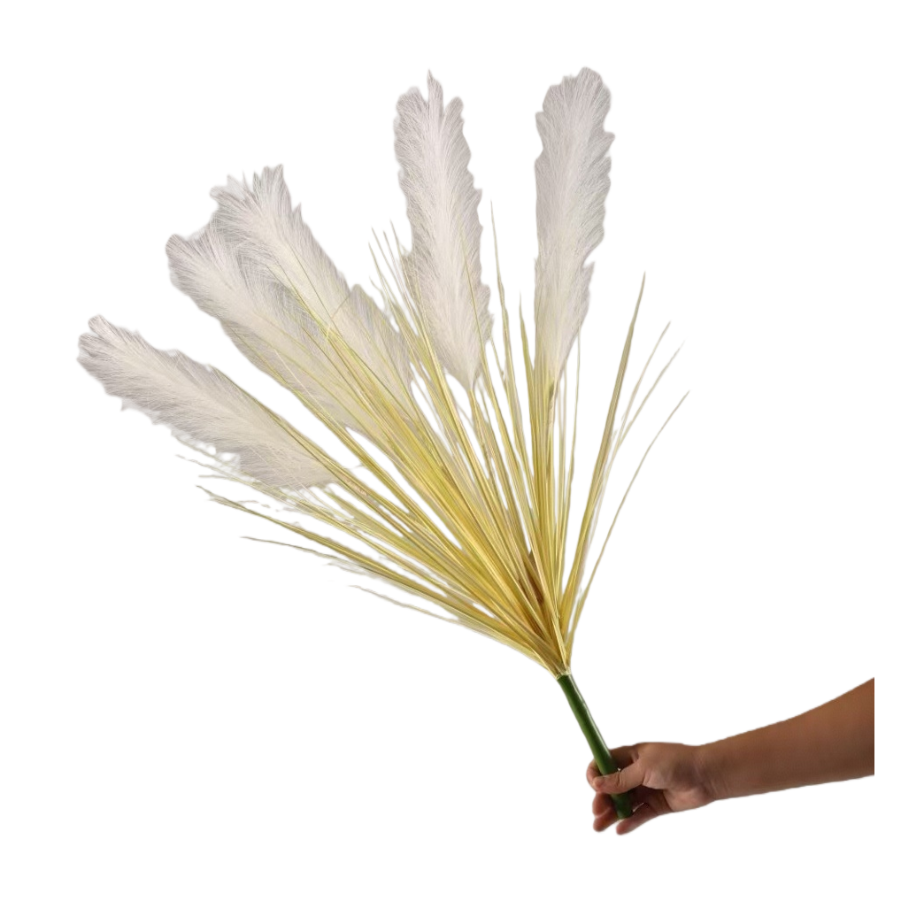 White feather grass bunches for decorative items, home soft furnishings, Nordic style, creative dried flowers for living rooms and bedrooms Item Picture