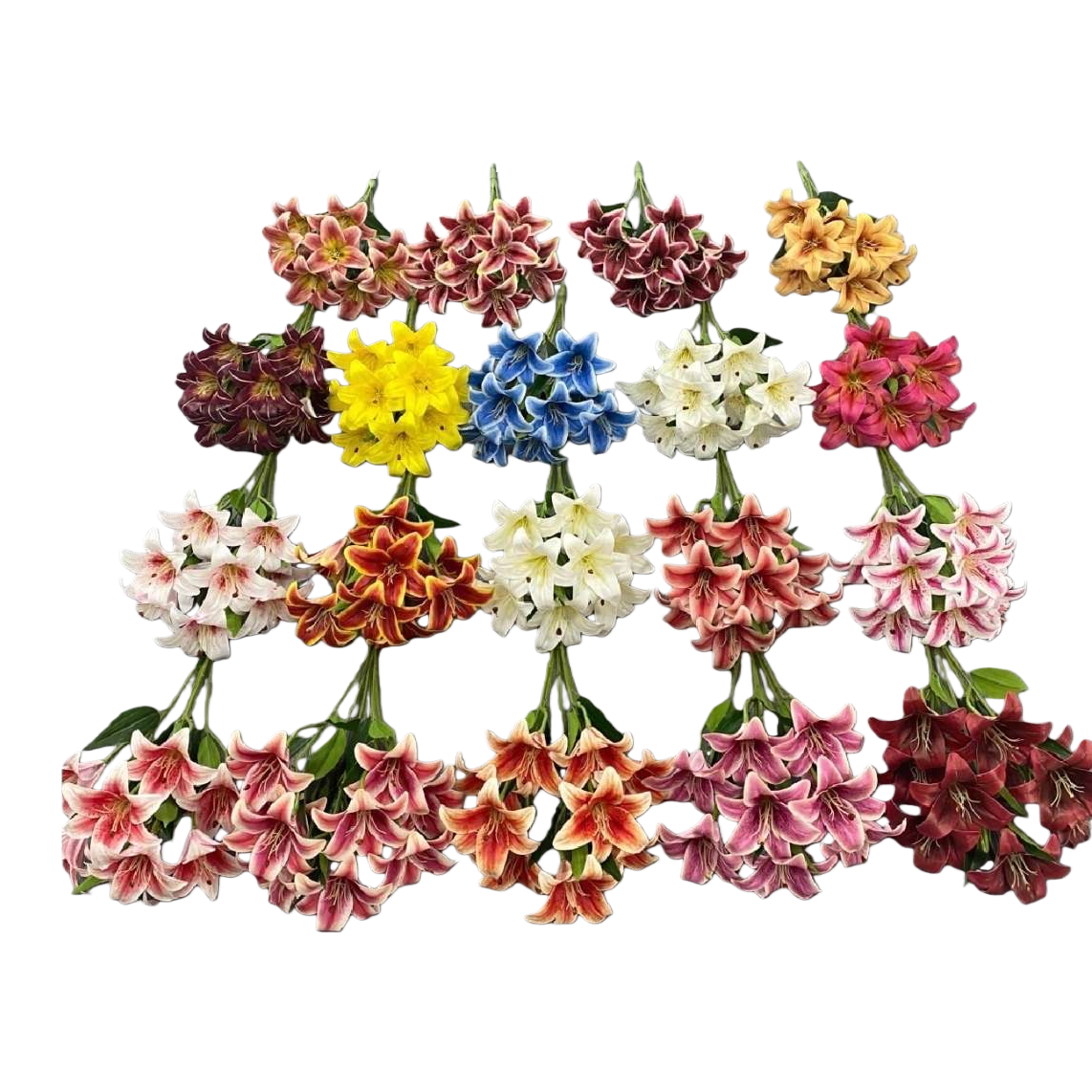 Colorful lily bouquets and fresh flower delivery for birthday and Valentine's Day romantic gifts Item Picture