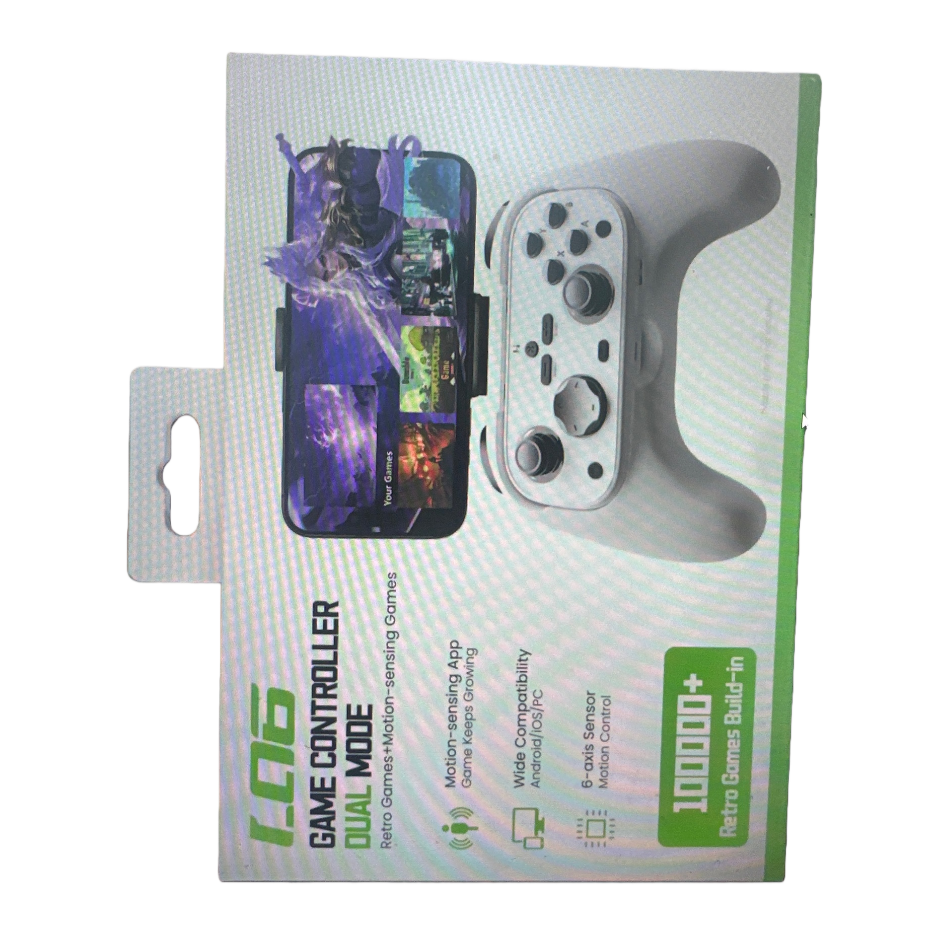 جهاز محمول محمول محمول محمول لمقبض ألعاب أبيض قابل للتنظيم مع قطع GAMING Item Picture
