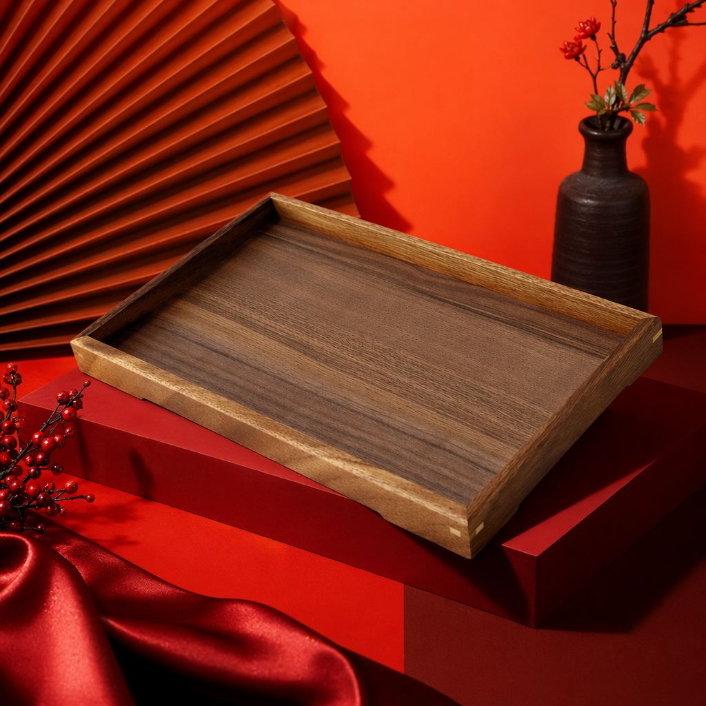 اما خشب الجوز البني اللون، فهو عبارة عن قرص من خشب البناء Specification image