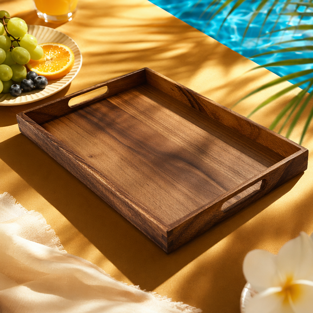 أطباق صغيرة من خشب الجوز من خشب الحي Specification image
