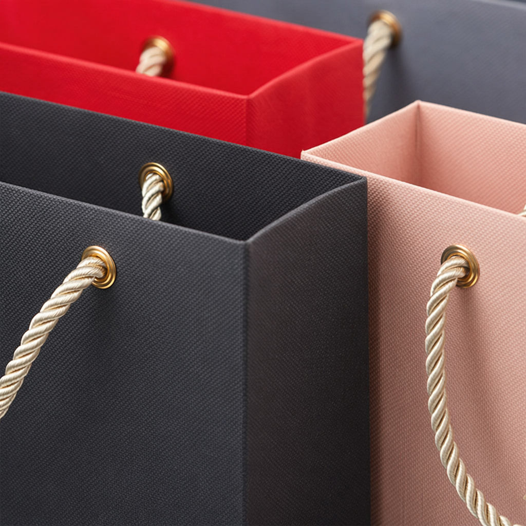 Black, pink, red and grey simple gift bags for all purposes Application Scenario