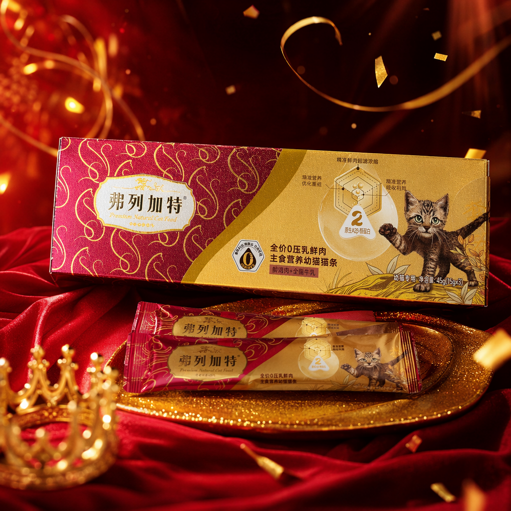 Red and gold packaging cat food box, pet food storage box, sealed moisture-proof preservation box Specification image