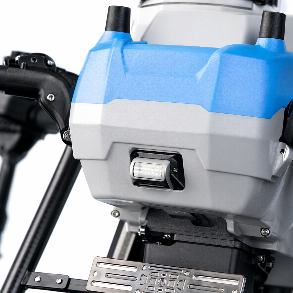 High-definition video recording of blue and white dual-color drone aerial photography remote control aircraft Application Scenario