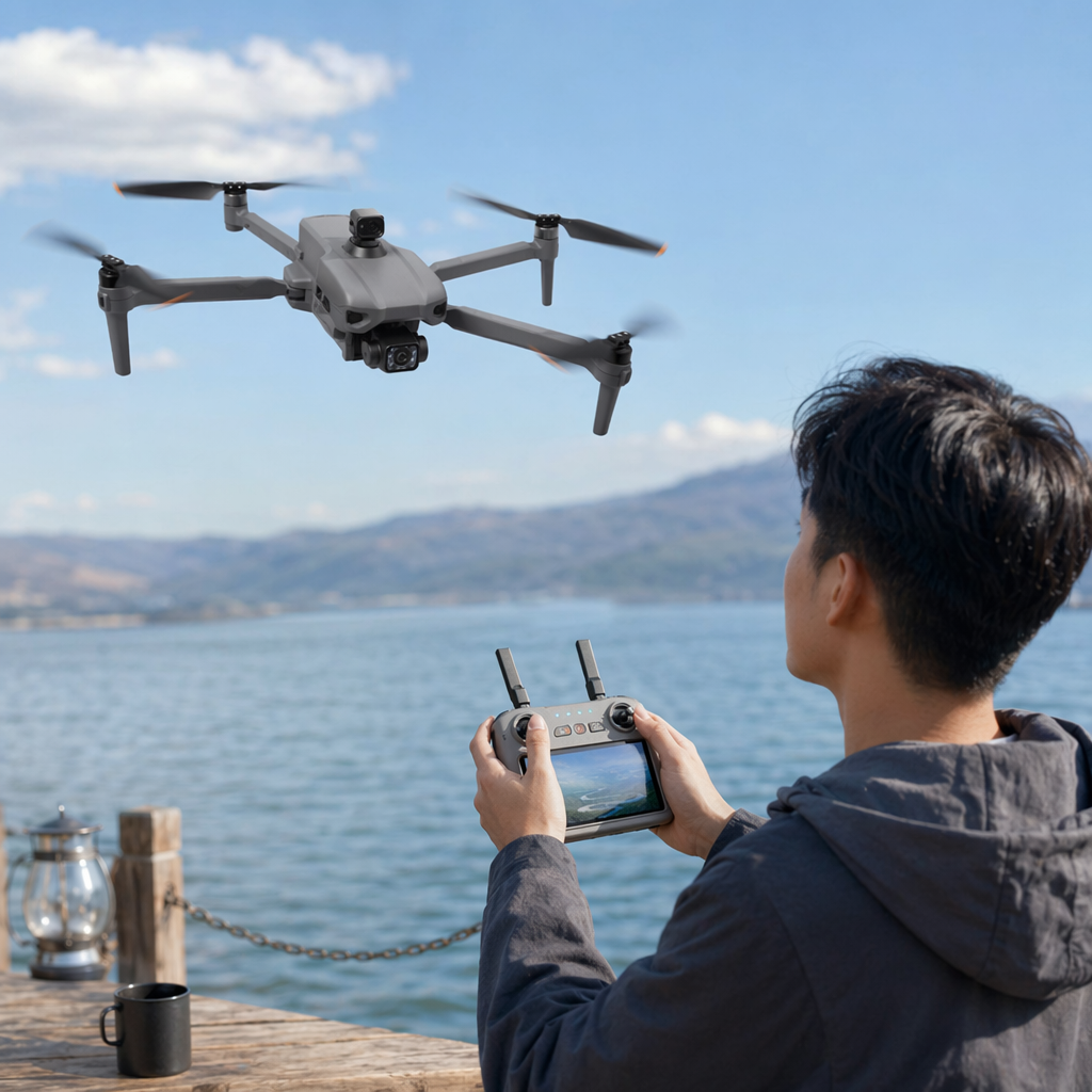GD97 Pro folding touch screen control digital image transmission brushless GPS drone 4-way laser obstacle avoidance with optical flow (ultra-high-definition lens with three-axis gimbal) storage bag + color box details Picture
