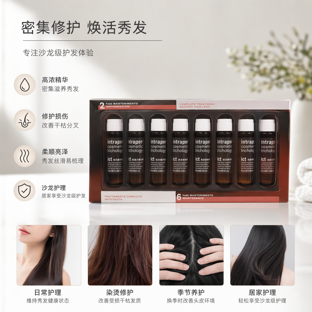 棕色瓶装护肤品套装补水保湿焕亮肌肤礼盒装